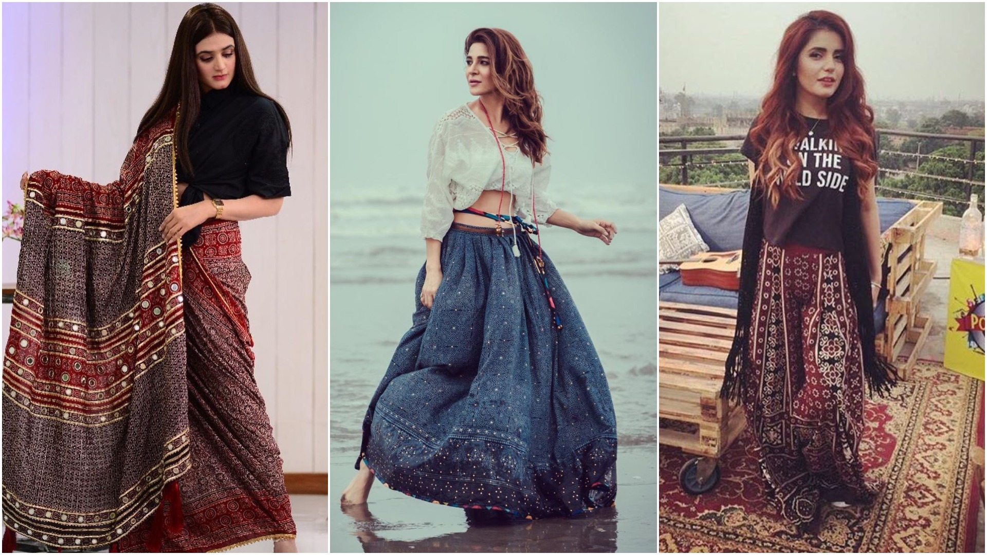 Ajrak Lawn Dress for Ladies. Buy online in Pakistan.