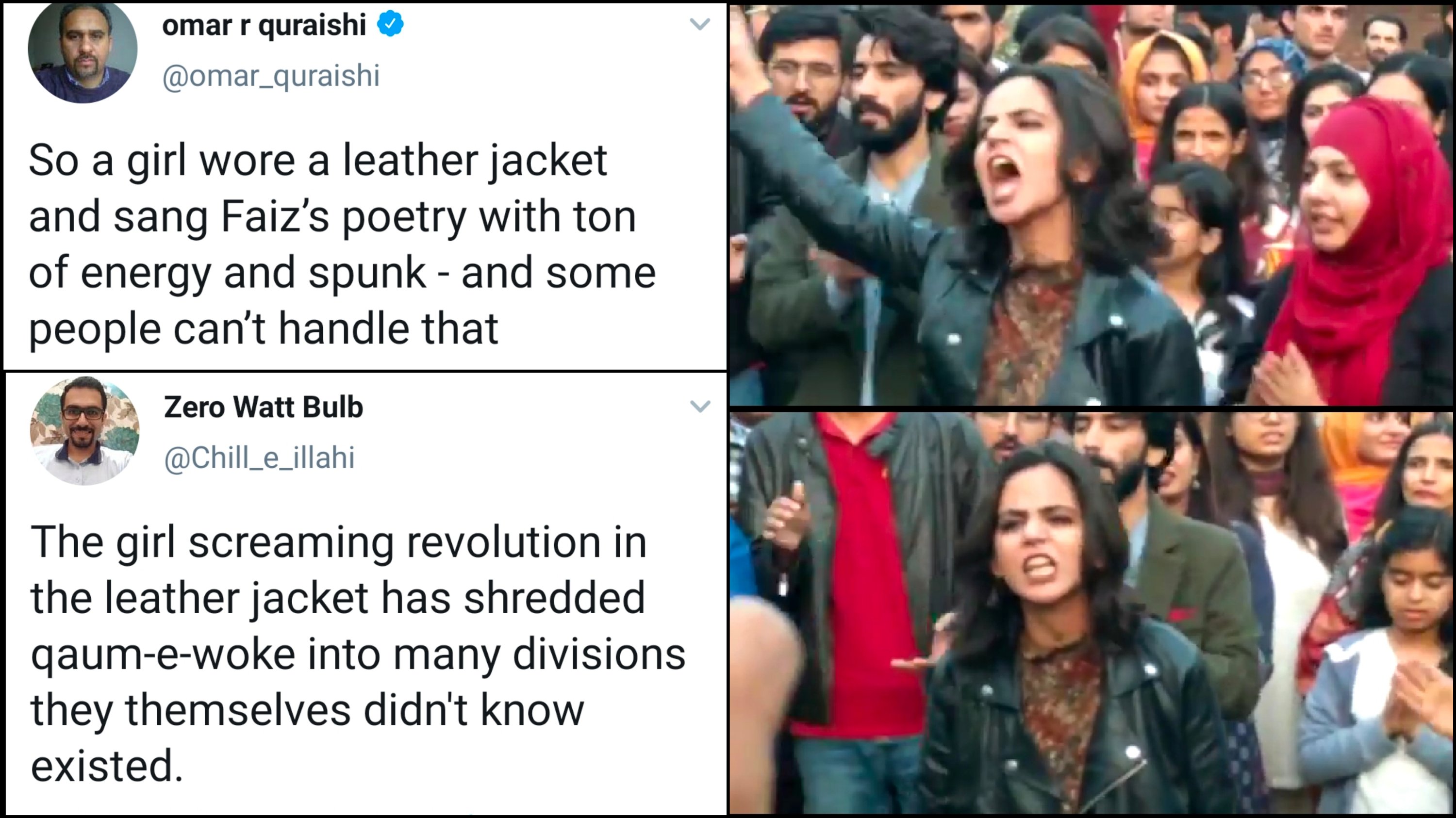Tamanna Ki Cudai - A girl wore leather jacket, chanted Sarfaroshi ki Tamanna and people just  can't handle it - Diva Magazine