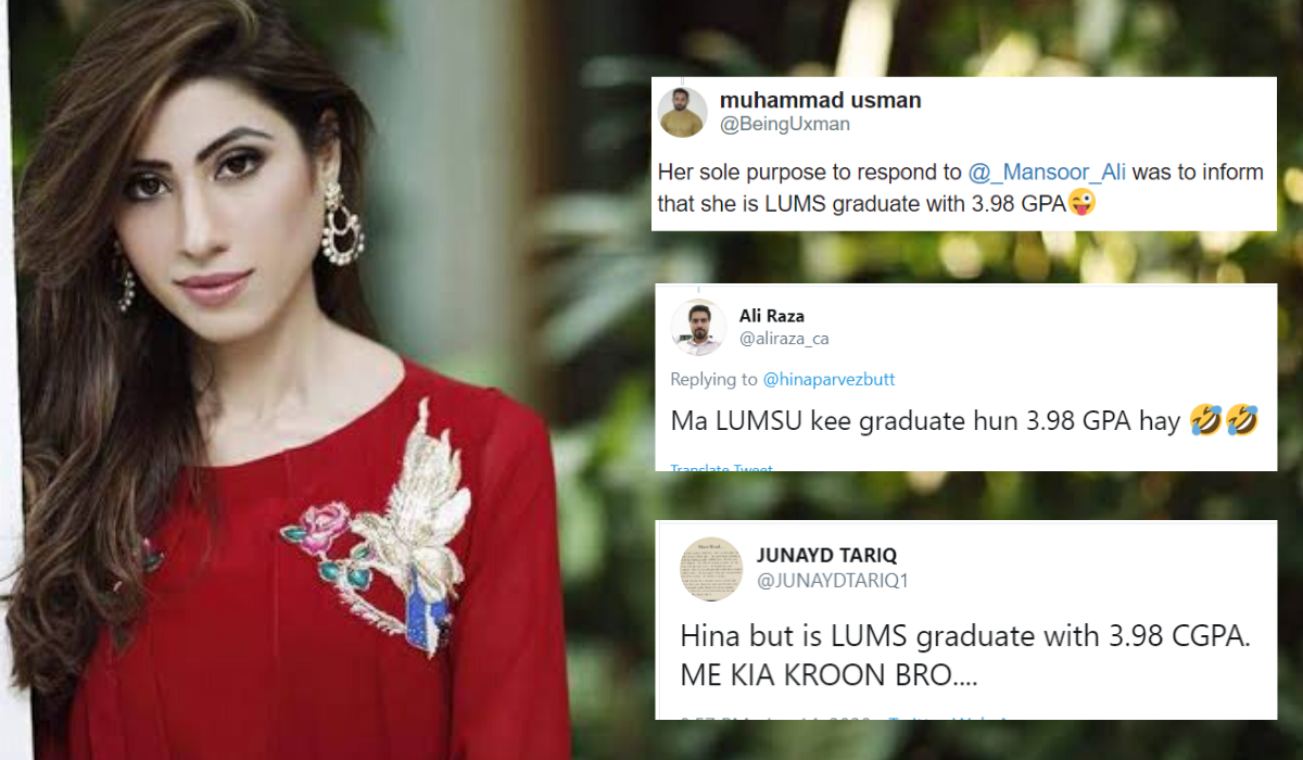 Politician Hina Butt is being trolled for using her 3.98 GPA from LUMS as a  defense on a talk show