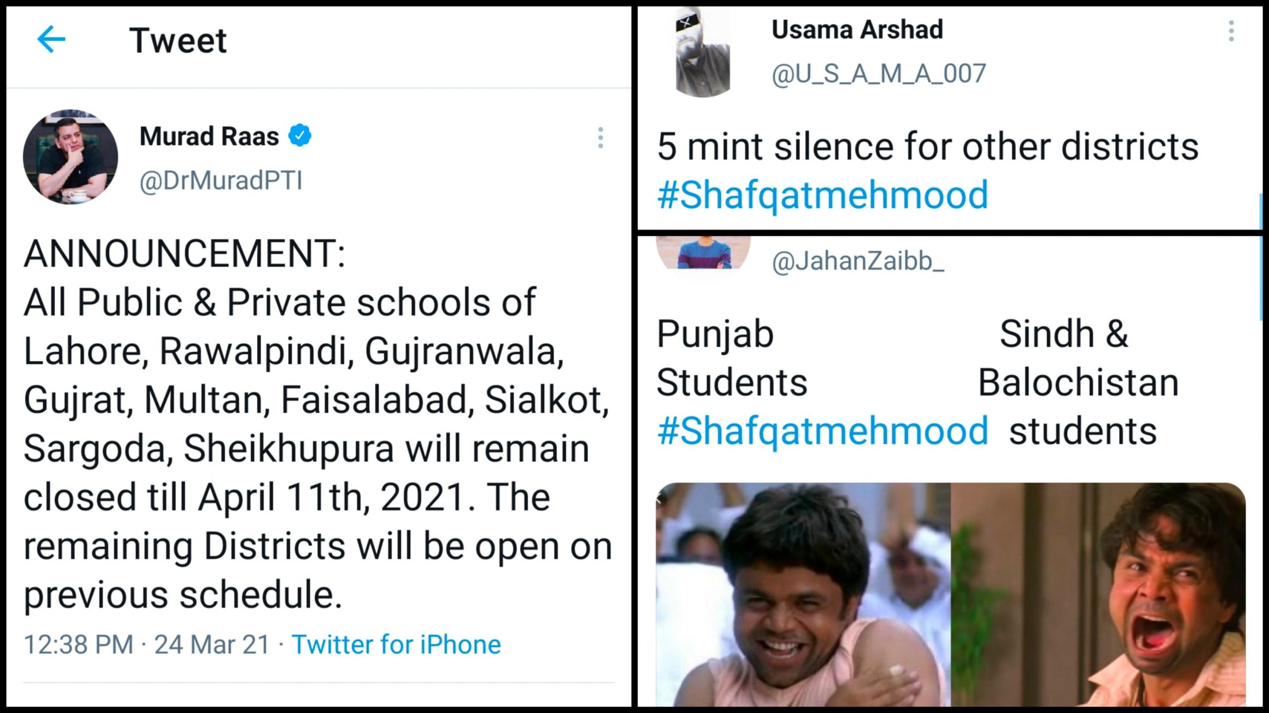 Twitter Flooded With Memes After Shafqat Mahmood Announces Educational  Institutes To Remain Closed In Punjab & KP Districts! - Diva Magazine